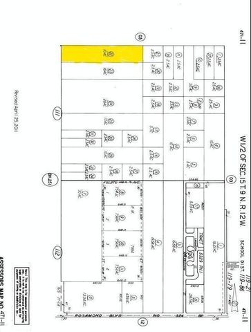 Vic United St & Barrington Ave, Rosamond, CA 93560