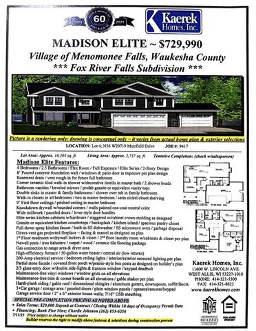 N56W20719 Muirfield DRIVE, Menomonee Falls, WI 53051