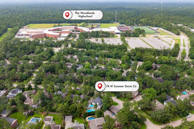 74 W Summer Storm Circle, The Woodlands, TX 77381