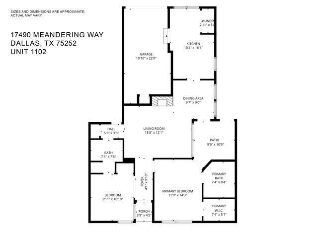 17490 Meandering Way 1102, Dallas, TX 75252
