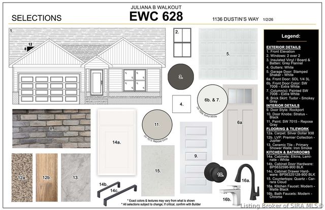 1136 - LOT 628 Dustin's Way, Jeffersonville, IN 47130