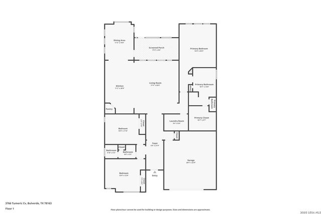 3766 TUMERIC CV, Bulverde, TX 78163