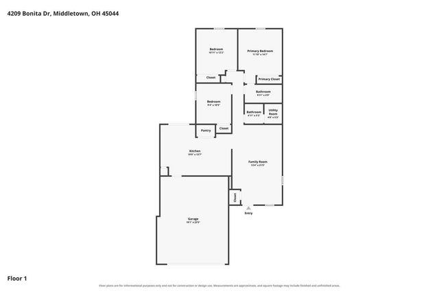 4209 Bonita Drive, Middletown, OH 45044