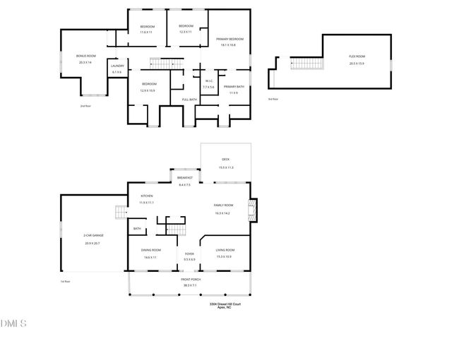3304 Drexel Hill Court, Apex, NC 27539