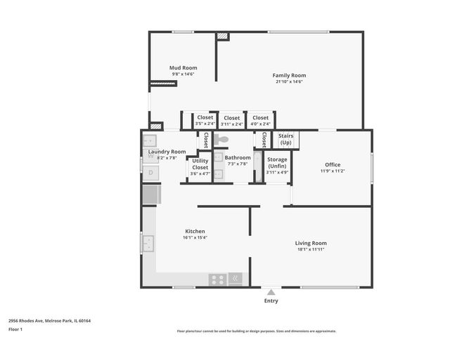 2956 Rhodes Avenue, Melrose Park, IL 60164