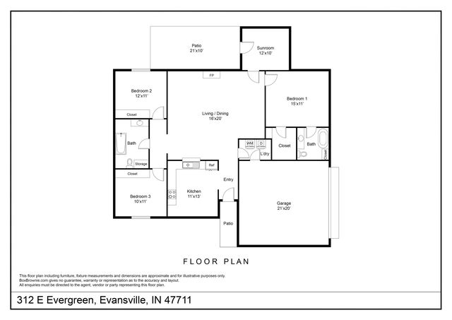 312 E Evergreen Road, Evansville, IN 47711