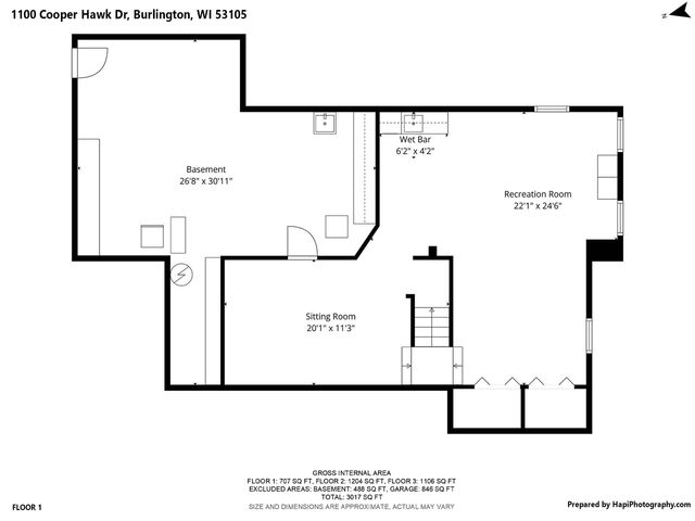 1100 Cooper Hawk DRIVE, Burlington, WI 53105