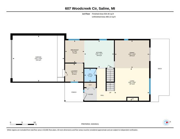 607 Woodcreek Circle, Saline City, MI 48176