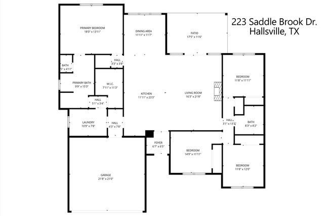 223 Saddle Brook Circle, Hallsville, TX 75650