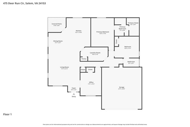 475 Deer Run CIR, Salem, VA 24153