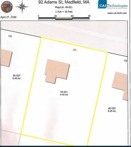 92 Adams Street, Medfield, MA 02052