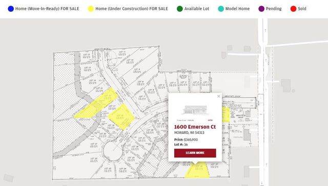 1600 EMERSON COURT, Howard, WI 54313