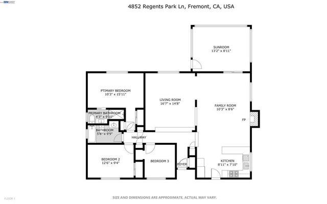 4852 Regents Park Ln, Fremont, CA 94538