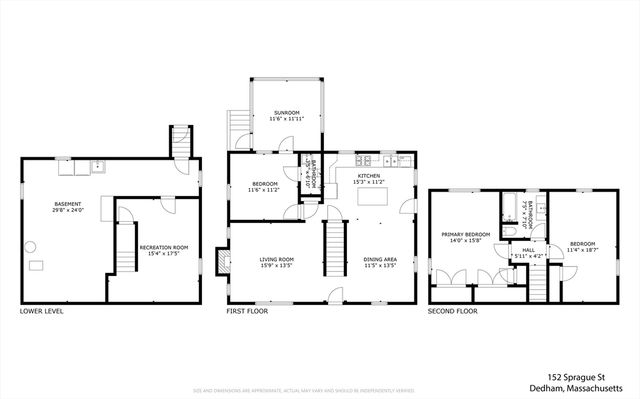 152 Sprague St, Dedham, MA 02026
