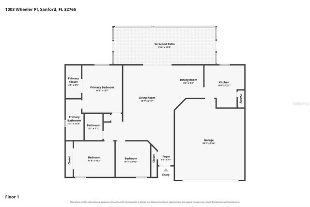 1003 WHEELER PLACE, Oviedo, FL 32765