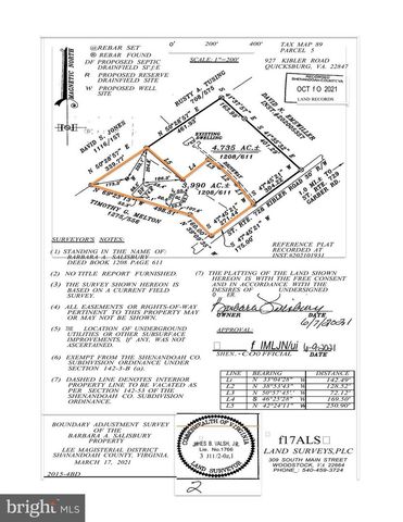 867 KIBLER RD, Quicksburg, VA 22847