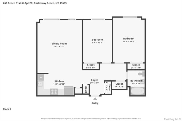 260 Beach 81st Street 2D, Rockaway Beach, NY 11693