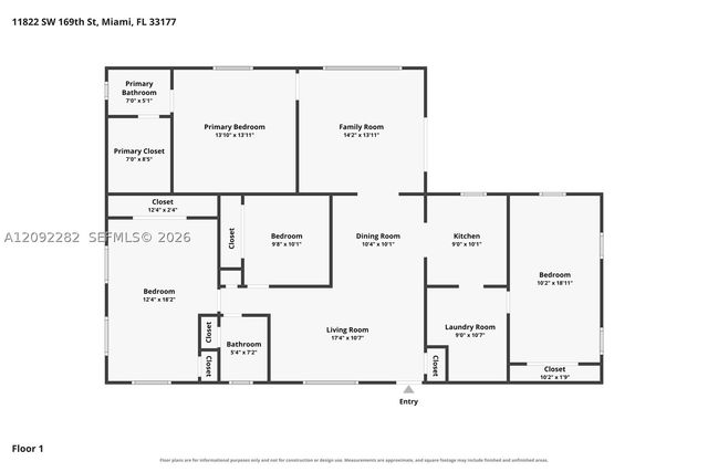 11822 SW 169th St, Miami, FL 33177