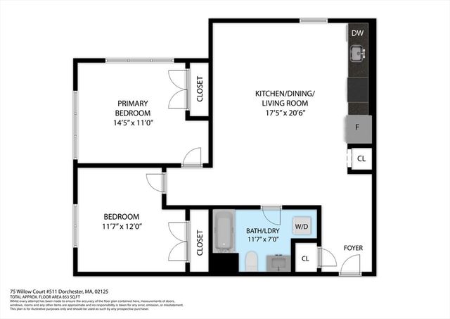 75 Willow Ct 411, Boston, MA 02125