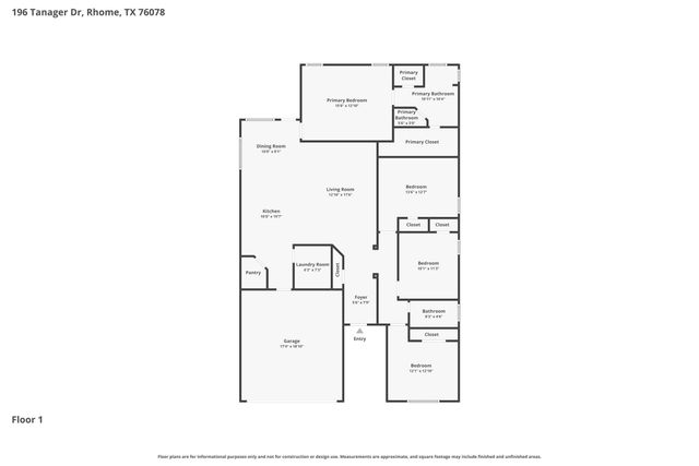 196 Tanager Drive, Rhome, TX 76078