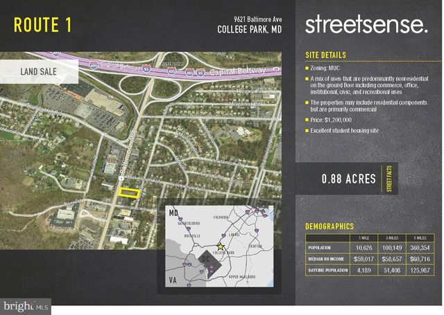 9621 BALTIMORE AVE, College Park, MD 20740