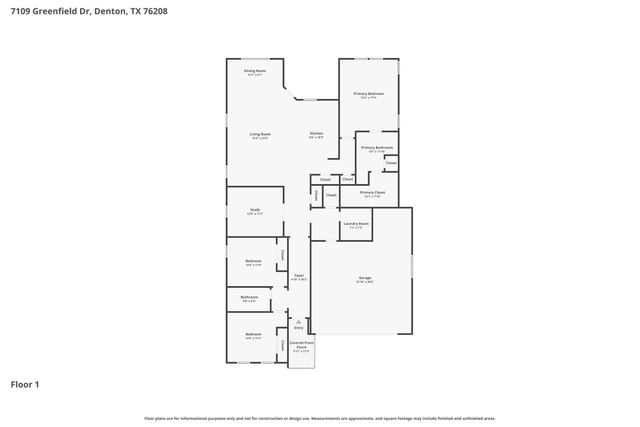 7109 Greenfield Drive, Denton, TX 76208