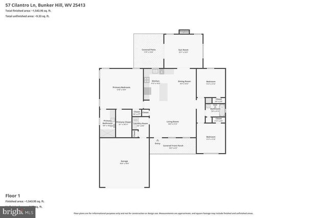 57 CILANTRO LN, Bunker Hill, WV 25413