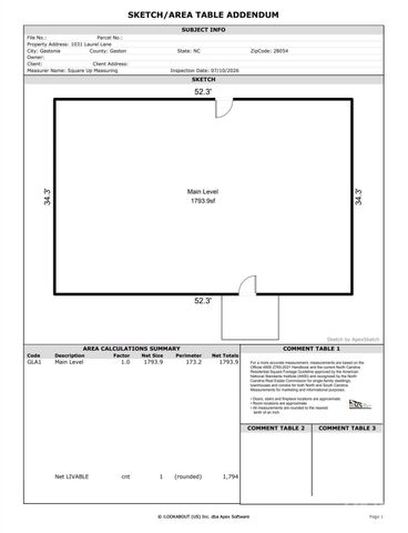 1031 Laurel Lane, Gastonia, NC 28054