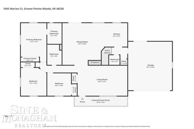1045 Marian Court, Grosse Pointe Woods, MI 48236