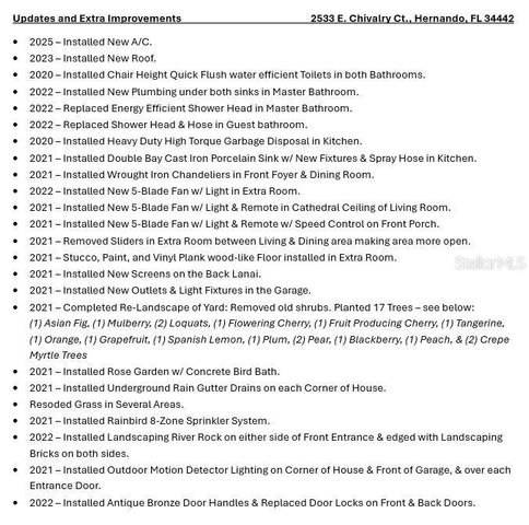 2533 E CHIVALRY COURT, Hernando, FL 34442