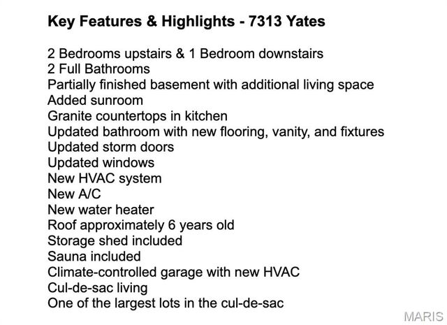 7313 Yates Street, St Louis, MO 63116