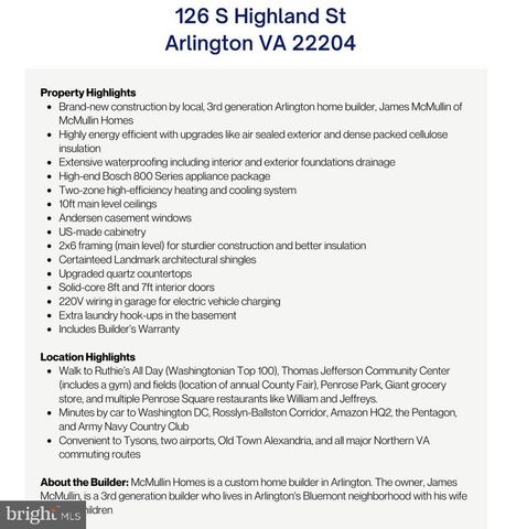 126 S HIGHLAND ST, Arlington, VA 22204