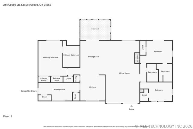 244 Covey Lane, Locust Grove, OK 74352