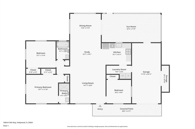 1040 N 74th Way, Hollywood, FL 33024