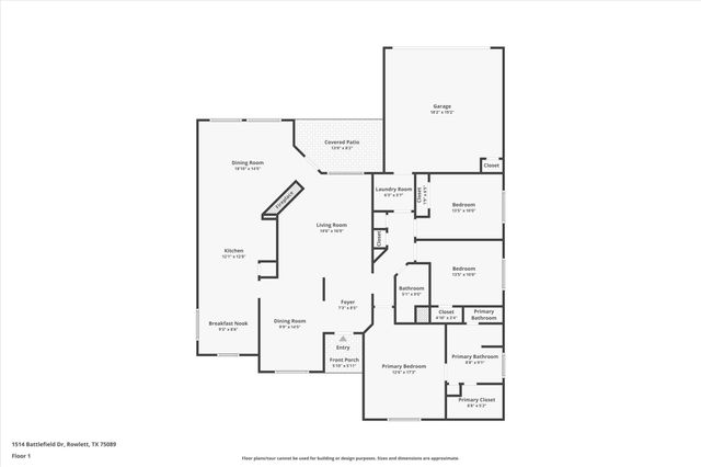 1514 Battlefield Drive, Rowlett, TX 75089