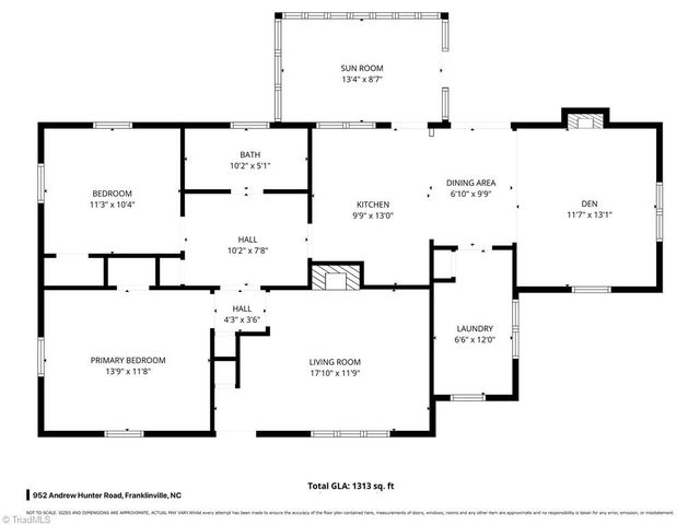 952 Andrew Hunter Road, Franklinville, NC 27248