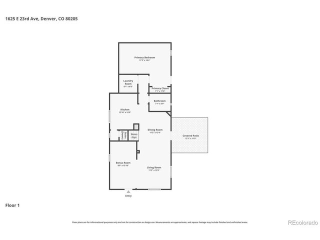 1625 E 23rd Ave, Denver, CO 80205