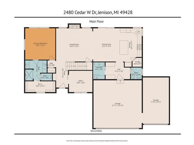 2480 Cedar West Drive, Jenison, MI 49428