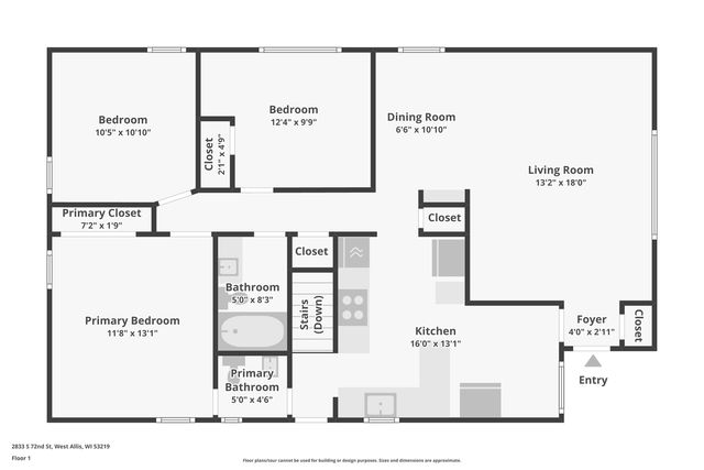 2833 S 72nd STREET, West Allis, WI 53219