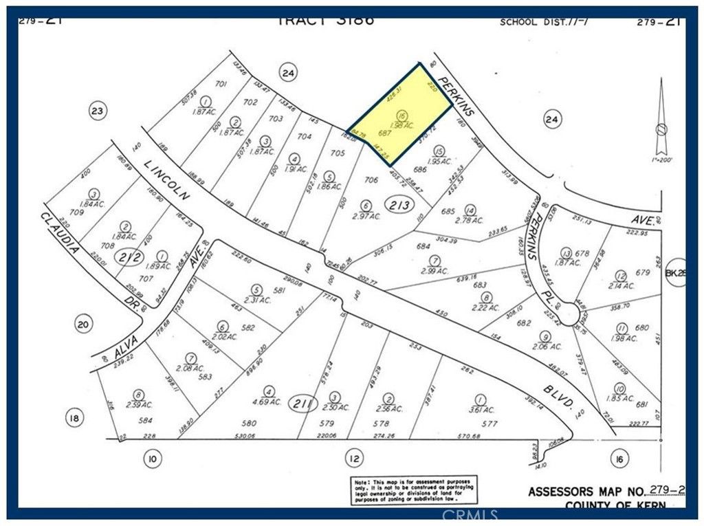 687 LOT Perkins Avenue, California City, CA 93505