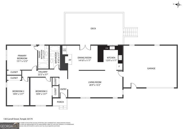 130 Carroll Street, Temple, GA 30179