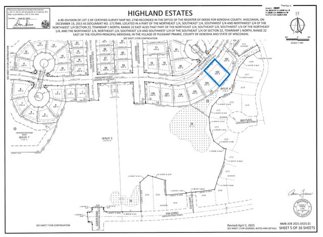 Lt 103 Highland Place, Pleasant Prairie, WI 53158