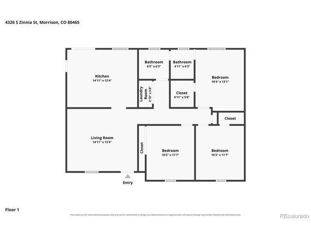 4326 S Zinnia St, Morrison, CO 80465