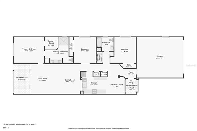 1437 CARLOW CIRCLE, Ormond Beach, FL 32174