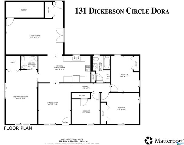 131 DICKERSON CIRCLE, Dora, AL 35062
