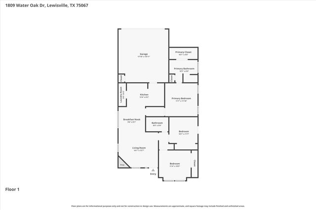 1809 Water Oak Drive, Lewisville, TX 75067