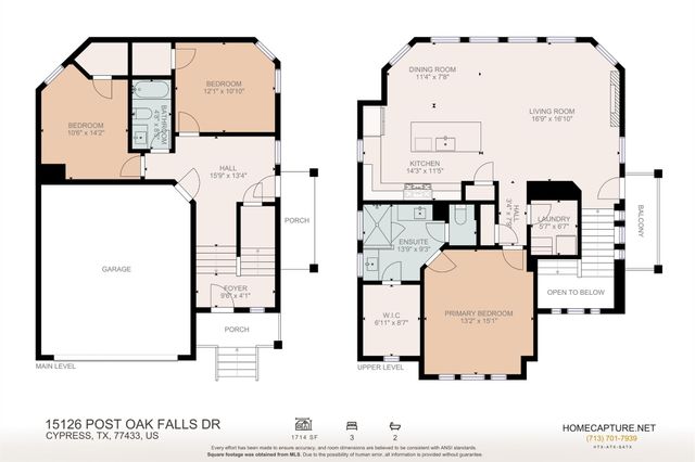 15126 Post Oak Falls Drive, Cypress, TX 77433