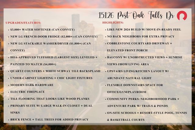 15126 Post Oak Falls Drive, Cypress, TX 77433