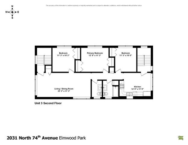 2031 N 74th Avenue, Elmwood Park, IL 60707