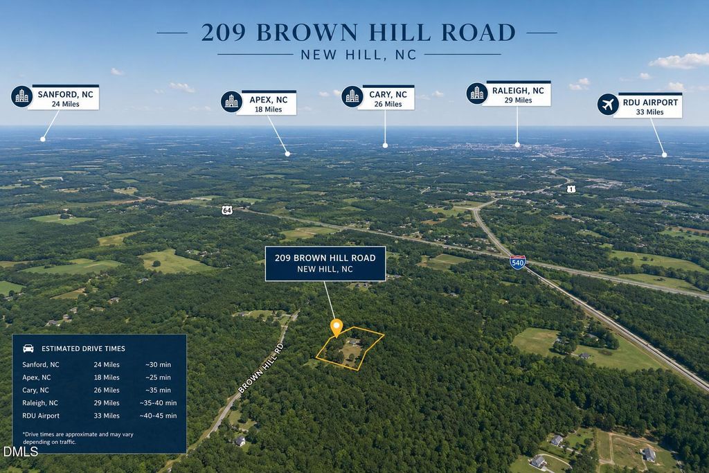 209 Brown Hill Road, New Hill, NC 27562